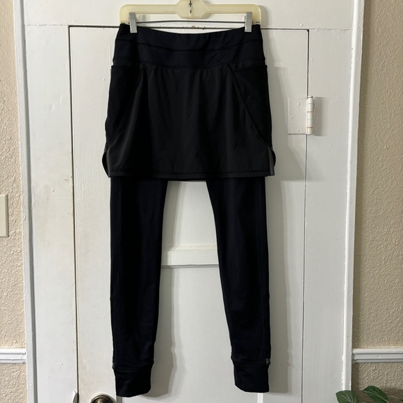 ATHLETA Pull On Power Peak 2 in 1 Skirted Leggings Lightweight Fleece Lined - Picture 7 of 12